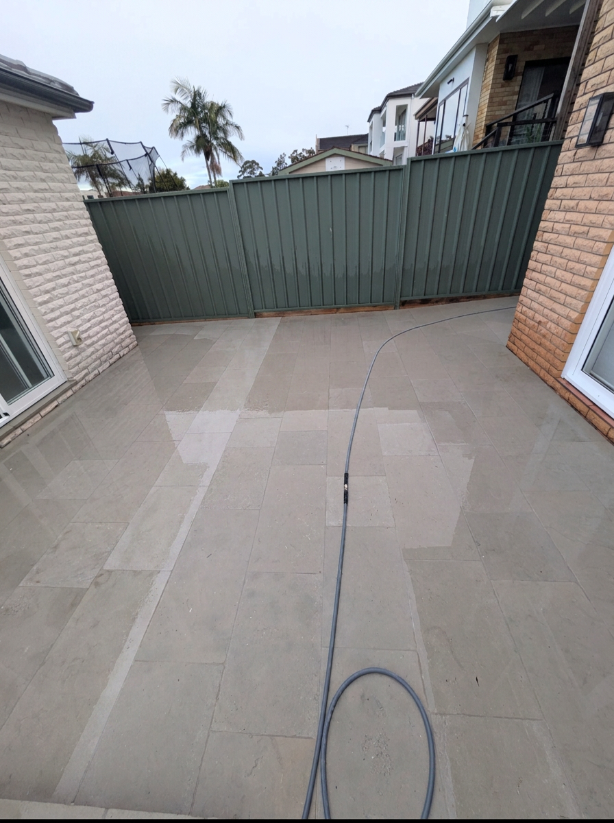 Cronulla · courtyard reset + seal after