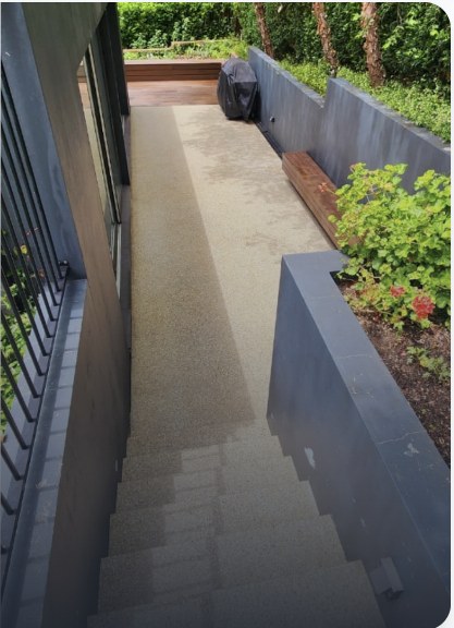 Northern beaches · stair landing resurfaced after