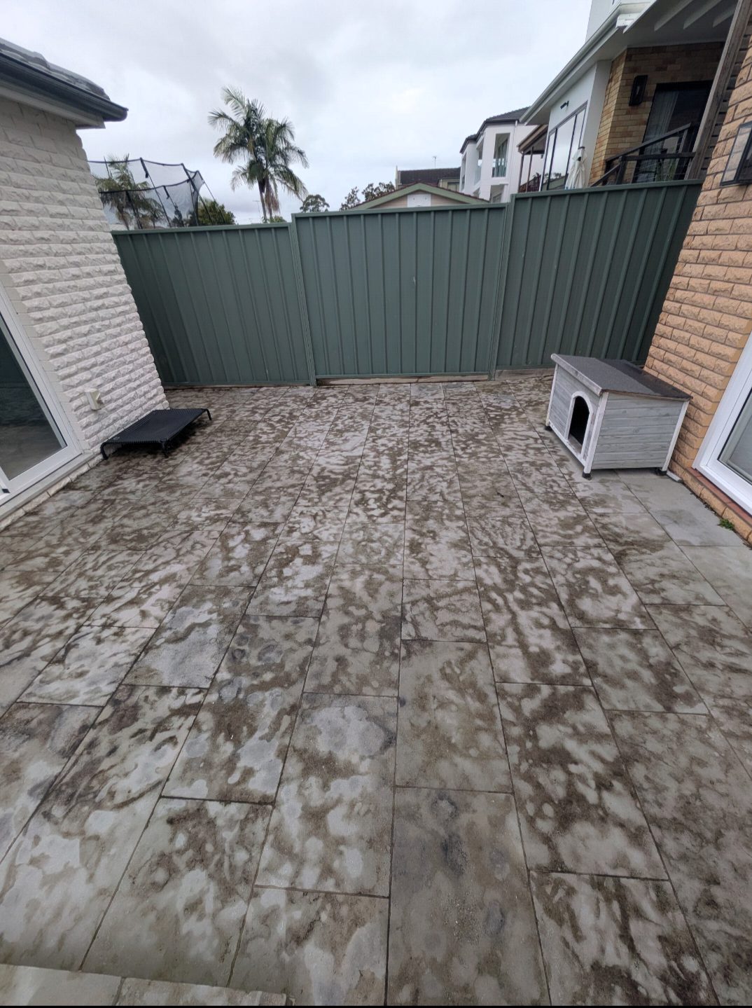 Cronulla · courtyard reset + seal before